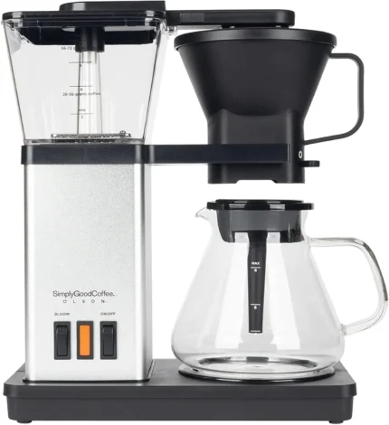 Maker / Coffee Machine. 8 Cup Automatic Drip Pour Over Coffee Brewer. Easy To Use, Durable Stainless, Go