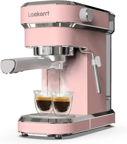Professional Espresso Machine 20 Bar, Espresso Maker with Milk Frother Steam Wand, Stainless Steel Home Coffee Machines