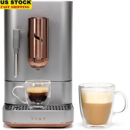 Automatic Espresso Machine One Touch Brew Built-In Milk Frother Adjustable Grinder WiFi Connected Custom Drink Settings