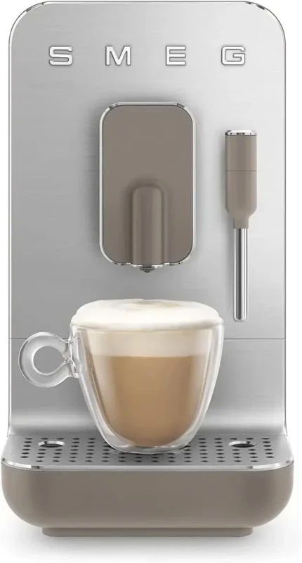 Fully Automatic Coffee Machine with Steam Taupe, 47 ounces