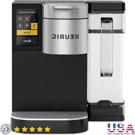 Commercial Coffee Maker 5-Cup Capacity Water Line Compatible Removable Tank Ideal Medium Large Businesses Coffee Brewer
